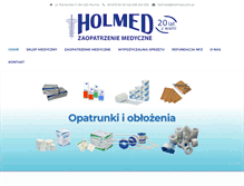 Tablet Screenshot of holmed.com.pl